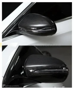 ครอบกระจกมองข้างดรายคาร์บอน ทรง OEM (พวงมาลัยขวา) Mercedes-Benz C-Class W205 SOOQOO