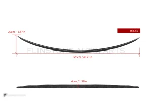 สปอยเลอร์ท้ายดรายคาร์บอน ทรง OEM (4 ประตู) Mercedes-Benz C-Class W206 SOOQOO