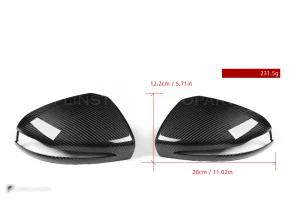 ครอบกระจกมองข้างดรายคาร์บอน ทรง OEM (พวงมาลัยขวา) Mercedes-Benz GLC-Class W253 SOOQOO