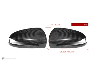 ครอบกระจกมองข้างดรายคาร์บอน ทรง OEM (พวงมาลัยซ้าย) Mercedes-Benz S-Class W222 SOOQOO