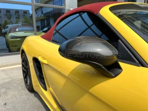 ครอบกระจกมองข้างดรายคาร์บอน ทรง OEM (พวงมาลัยซ้าย) Porsche 718 982 SOOQOO