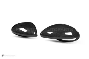 ครอบกระจกมองข้างดรายคาร์บอน ทรง OEM (พวงมาลัยซ้าย) Porsche 718 982 SOOQOO