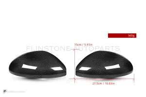 ครอบกระจกมองข้างดรายคาร์บอน ทรง OEM (พวงมาลัยซ้าย) Porsche 718 982 SOOQOO