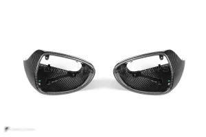 ครอบกระจกมองข้างดรายคาร์บอน ทรง OEM (พวงมาลัยซ้าย) Porsche 911 991 SOOQOO