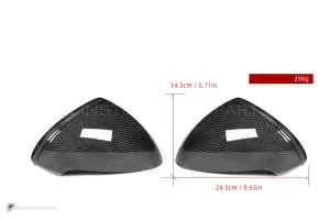 ครอบกระจกมองข้างดรายคาร์บอน ทรง OEM (พวงมาลัยซ้าย) Porsche 911 991 SOOQOO