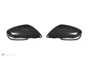 ครอบกระจกมองข้างดรายคาร์บอน ทรง OEM (พวงมาลัยซ้าย) Porsche 991RS 911RTS SOOQOO