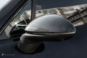 ครอบกระจกมองข้างดรายคาร์บอน ทรง OEM (พวงมาลัยซ้าย) Porsche Cayenne 9ya SOOQOO