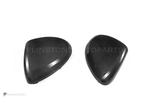 ครอบกระจกมองข้างดรายคาร์บอน ทรง OEM (พวงมาลัยซ้าย) Porsche Cayenne Caynne 958.1 SOOQOO