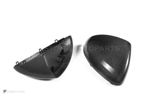 ครอบกระจกมองข้างดรายคาร์บอน ทรง OEM (พวงมาลัยซ้าย) Porsche Cayenne Caynne 958.1 SOOQOO