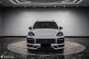 ครอบกระจกมองข้างดรายคาร์บอน ทรง OEM (พวงมาลัยซ้าย รองรับเซนเซอร์) Porsche Cayenne Caynne 958.2 SOOQOO (H-026)