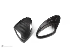ครอบกระจกมองข้างดรายคาร์บอน ทรง OEM (พวงมาลัยซ้าย รองรับเซนเซอร์) Porsche Cayenne Caynne 958.2 SOOQOO (H-026)