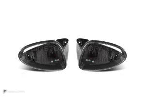ครอบกระจกมองข้างดรายคาร์บอน ทรง OEM (พวงมาลัยซ้าย รองรับเซนเซอร์) Porsche Cayenne Caynne 958.2 SOOQOO (H-026)