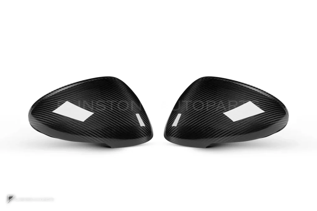ครอบกระจกมองข้างดรายคาร์บอน ทรง OEM (รองรับเซนเซอร์) Porsche Macan 95B SOOQOO (H-025)