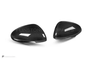 ครอบกระจกมองข้างดรายคาร์บอน ทรง OEM (รองรับเซนเซอร์) Porsche Macan 95B SOOQOO (H-025)