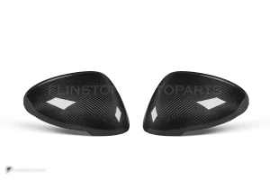ครอบกระจกมองข้างดรายคาร์บอน ทรง OEM (รองรับเซนเซอร์) Porsche Macan 95B SOOQOO (H-018)