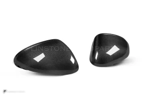 ครอบกระจกมองข้างดรายคาร์บอน ทรง OEM (รองรับเซนเซอร์) Porsche Macan 95B SOOQOO (H-018)