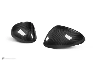 ครอบกระจกมองข้างดรายคาร์บอน ทรง OEM (รองรับเซนเซอร์) Porsche Macan 95B SOOQOO (H-018)