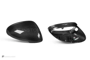 ครอบกระจกมองข้างดรายคาร์บอน ทรง OEM (รองรับเซนเซอร์) Porsche Macan 95B SOOQOO (H-018)
