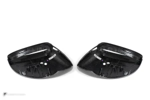 ครอบกระจกมองข้างคาร์บอนไฟเบอร์ Prepreg ทรง OEM (พวงมาลัยซ้าย รองรับเซนเซอร์) Porsche Panamera 971 SOOQOO