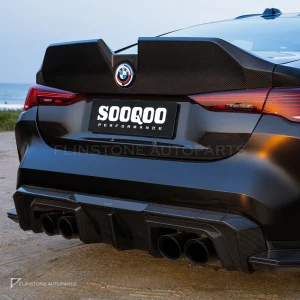 ฝาท้ายดรายคาร์บอน ทรงสปอยเลอร์ในตัว BMW M4 G82 4 Series G22 SOOQOO