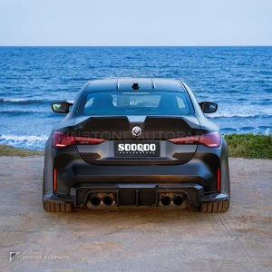 ฝาท้ายดรายคาร์บอน ทรงสปอยเลอร์ในตัว BMW M4 G82 4 Series G22 SOOQOO