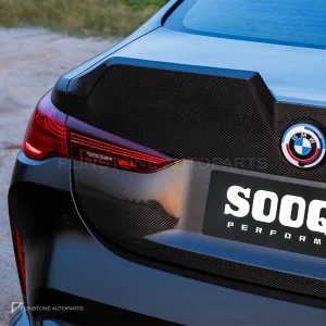 ฝาท้ายดรายคาร์บอน ทรงสปอยเลอร์ในตัว BMW M4 G82 4 Series G22 SOOQOO