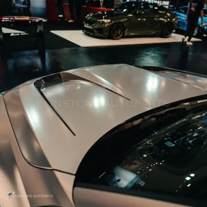 ฝากระโปรงหน้าผิวไพรเมอร์ขาว มีช่องระบาย ทรง V3 BMW M2 G87 2 Series G42 SOOQOO