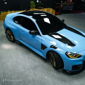 แก้มข้างผิวไพรเมอร์ขาว มีช่องระบาย BMW M2 G87 SOOQOO