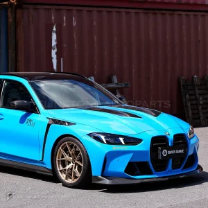 แก้มข้างผิวไพรเมอร์ขาว มีช่องระบาย BMW M3 G80 G81 SOOQOO