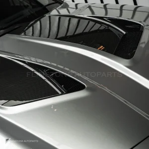 ฝากระโปรงหน้าผิวไพรเมอร์ขาว มีช่องระบาย ทรง V2 BMW M3 G80 G81 M4 G82 G83 SOOQOO