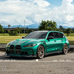 ฝากระโปรงหน้าผิวไพรเมอร์ขาว มีช่องระบาย ทรง V3 BMW M3 G80 G81 M4 G82 G83 SOOQOO