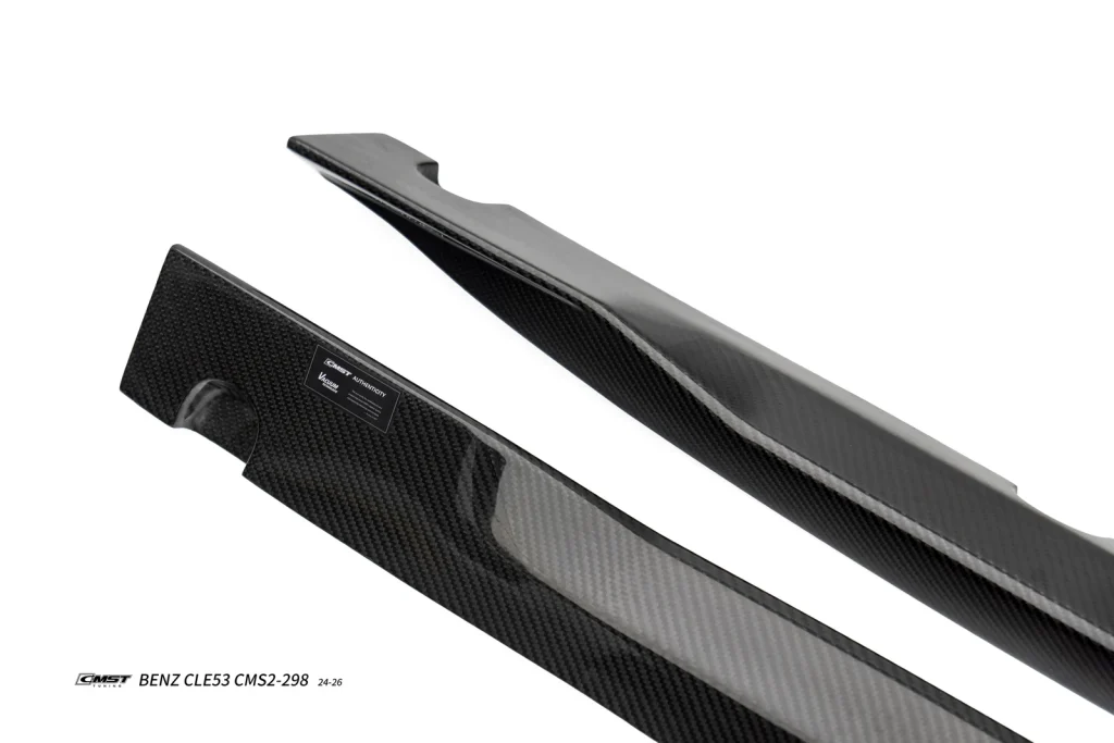 สเกิร์ตข้าง Carbon Fiber Mercedes Benz CLE53 C236 ทรง CMST ปี 2024 ขึ้นไป