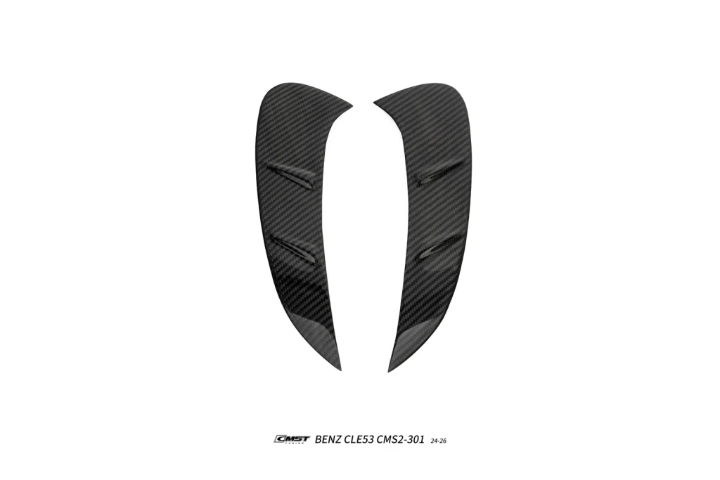 ครีบช่องลมแต่งกันชนหน้า 1 คู่ Carbon Fiber Mercedes Benz CLE53 C236 ทรง CMST ปี 2024 ขึ้นไป