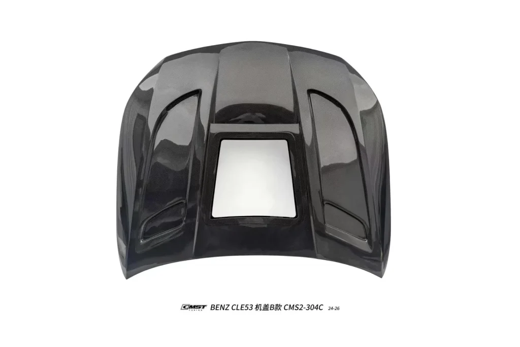 ฝากระโปรงหน้า แบบ B Carbon Fiber Mercedes Benz CLE53 C236 ทรง CMST ปี 2024 ขึ้นไป