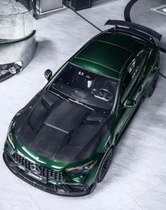 ฝากระโปรงหน้า V3 สกู๊ปกลาง Carbon Fiber Mercedes Benz CLE53 C236 ทรง CMST ปี 2024 ขึ้นไป