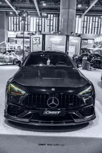 ฝากระโปรงหน้า V3 สกู๊ปกลาง Carbon Fiber Mercedes Benz CLE53 C236 ทรง CMST ปี 2024 ขึ้นไป