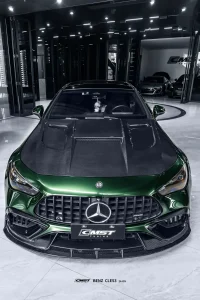 ฝากระโปรงหน้า V3 สกู๊ปกลาง Carbon Fiber Mercedes Benz CLE53 C236 ทรง CMST ปี 2024 ขึ้นไป