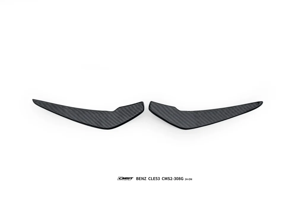 ครีบมุมกันชนหน้า (Canards) 1 คู่ Carbon Fiber Mercedes Benz CLE53 C236 ทรง CMST ปี 2024 ขึ้นไป