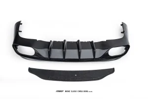 ชุดดิฟฟิวเซอร์ท้ายพร้อมครีบมุมกันชนหลัง Carbon Fiber Mercedes Benz CLE53 C236 ทรง CMST ปี 2024 ขึ้นไป