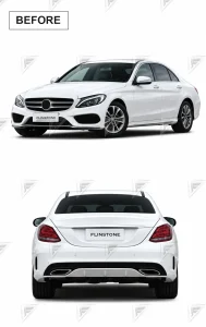 Facelift Conversion Kit Mercedes-Benz C-Class W205 is W206 style AMG