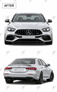 ชุดเปลี่ยนโฉม Mercedes-Benz E-Class W212 ทรง AMG E63 แบบไม่ตัดต่อ