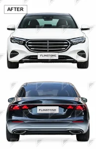 ชุดเปลี่ยนโฉม Mercedes-Benz E-Class W213 เป็น W214 ทรง Executive ตราตั้ง แบบไม่ตัดต่อ