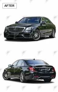 ชุดเปลี่ยนโฉม Mercedes-Benz S-Class W221 เป็น W222 ทรง S63 แบบตัดต่อ