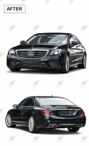 ชุดเปลี่ยนโฉม Mercedes-Benz S-Class W221 เป็น W222 ทรง S65 แบบตัดต่อ