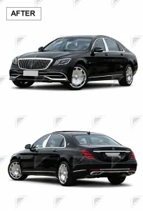 ชุดเปลี่ยนโฉม Mercedes-Benz S-Class W221 เป็น W222 ทรง Maybach แบบตัดต่อ