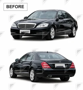 ชุดเปลี่ยนโฉม Mercedes-Benz S-Class W221 เป็น W222 ทรง Maybach แบบตัดต่อ