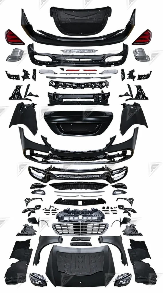ชุดเปลี่ยนโฉม Mercedes-Benz S-Class W221 เป็น W222 ทรง S450 Sport แบบตัดต่อ