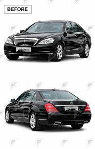ชุดเปลี่ยนโฉม Mercedes-Benz S-Class W221 เป็น W223 ทรง S450 Sport แบบตัดต่อ แบบที่ 1