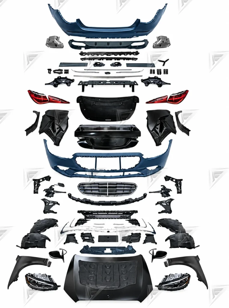 ชุดเปลี่ยนโฉม Mercedes-Benz S-Class W221 เป็น W223 ทรง S450 Sport แบบตัดต่อ แบบที่ 1
