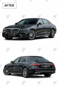ชุดเปลี่ยนโฉม Mercedes-Benz S-Class W221 เป็น W223 ทรง S450 Sport แบบตัดต่อ แบบที่ 2
